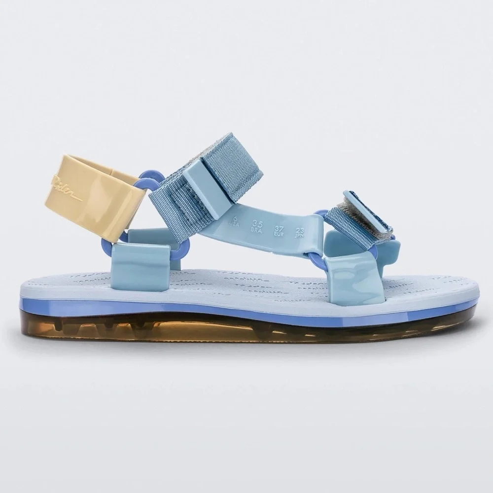 Melissa Papete + Rider Sandal blue/yellow